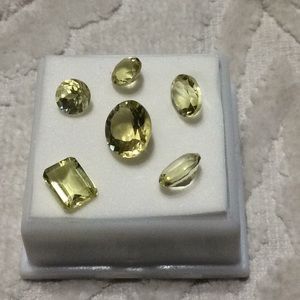 Assortment Of Lemon Quartz Gemstones